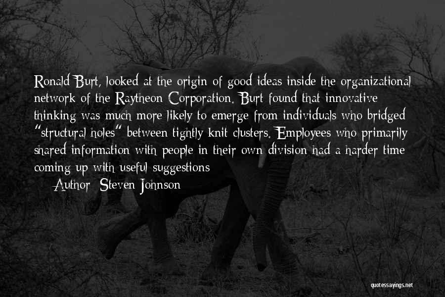 Innovative Ideas Quotes By Steven Johnson