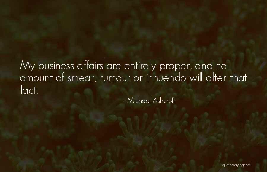 Innuendo Quotes By Michael Ashcroft Innuendo Quotes By Michael Ashcroft