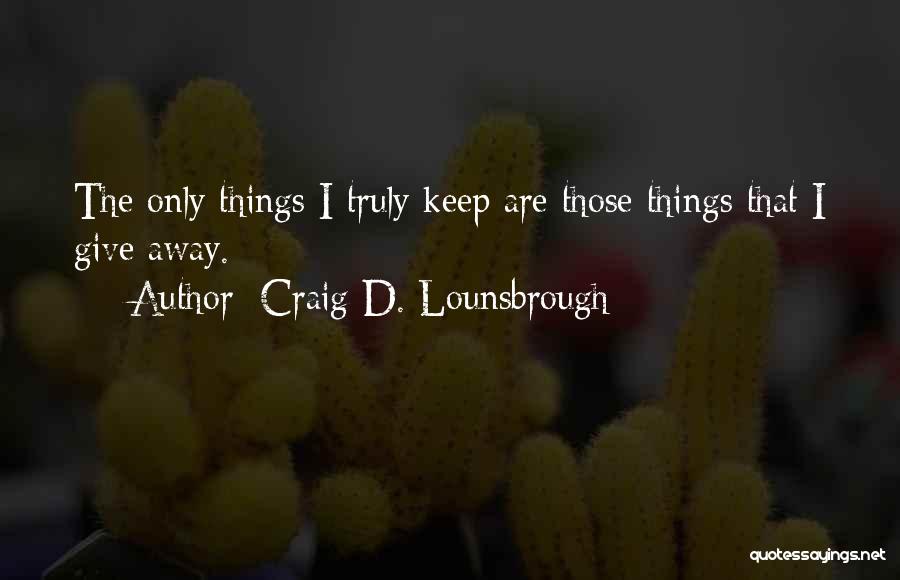 Inocean Quotes By Craig D. Lounsbrough