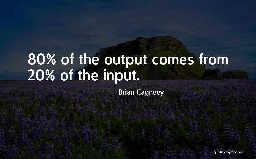 Input Output Quotes By Brian Cagneey