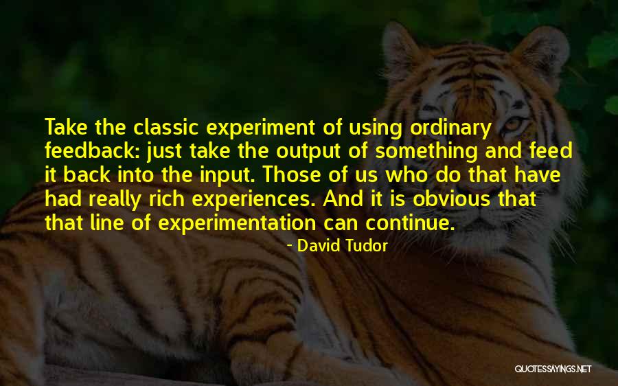 Input Output Quotes By David Tudor