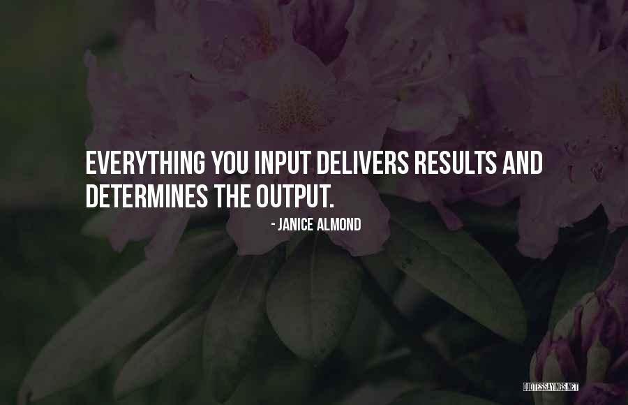 Input Output Quotes By Janice Almond