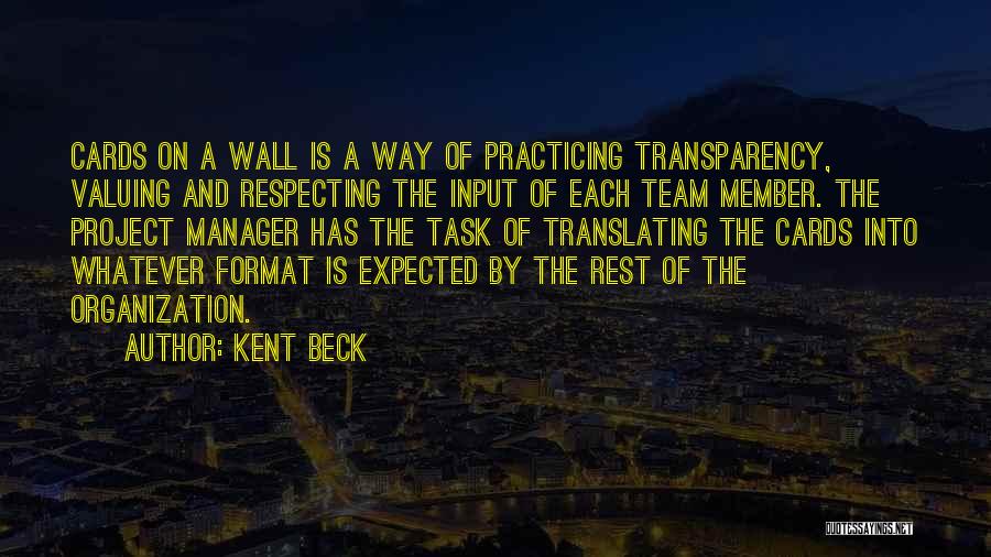 Input Quotes By Kent Beck