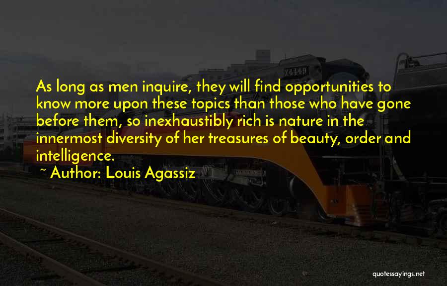 Inquire Quotes By Louis Agassiz