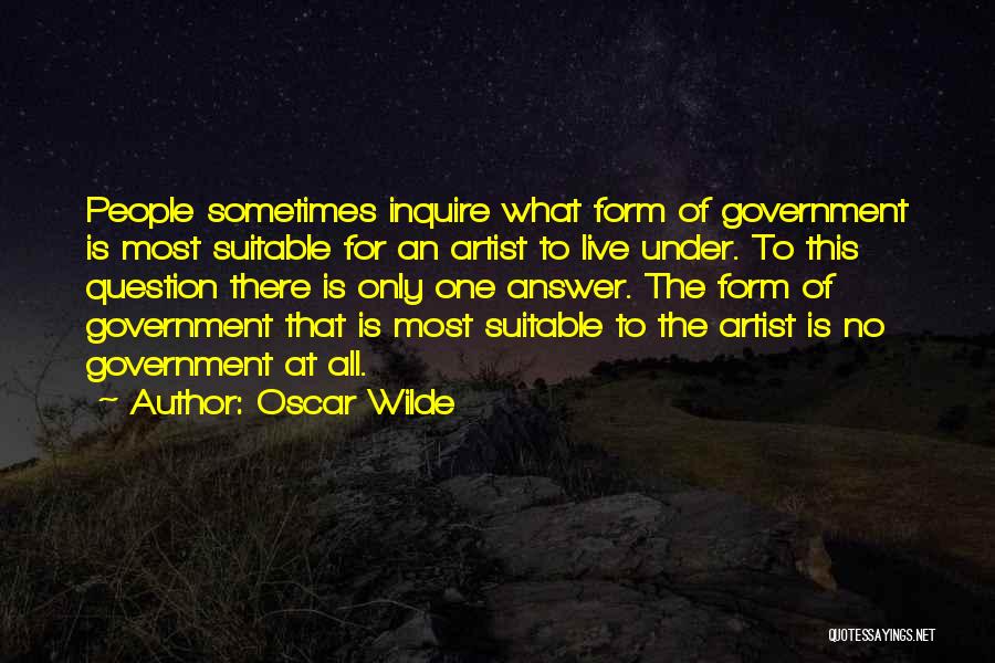 Inquire Quotes By Oscar Wilde