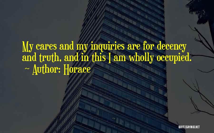 Inquiries Quotes By Horace