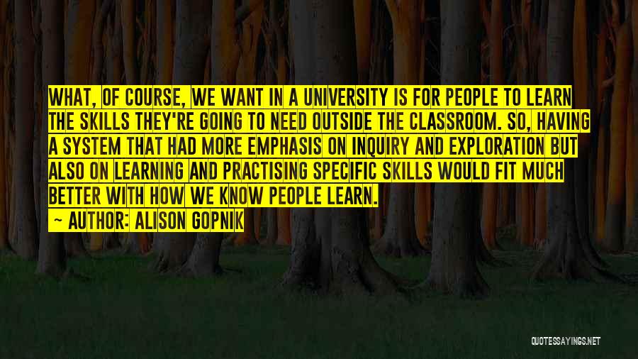 Inquiry Learning Quotes By Alison Gopnik