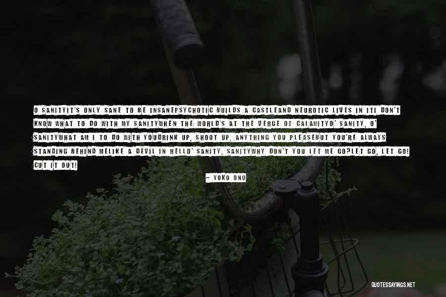 Insane And Sane Quotes By Yoko Ono Insane And Sane Quotes By Yoko Ono