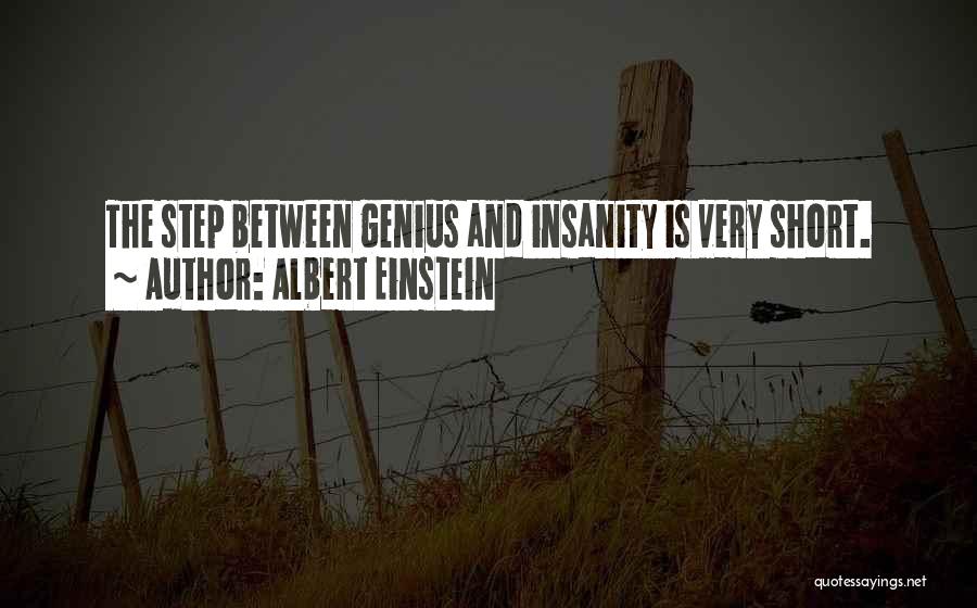 Insanity And Genius Quotes By Albert Einstein