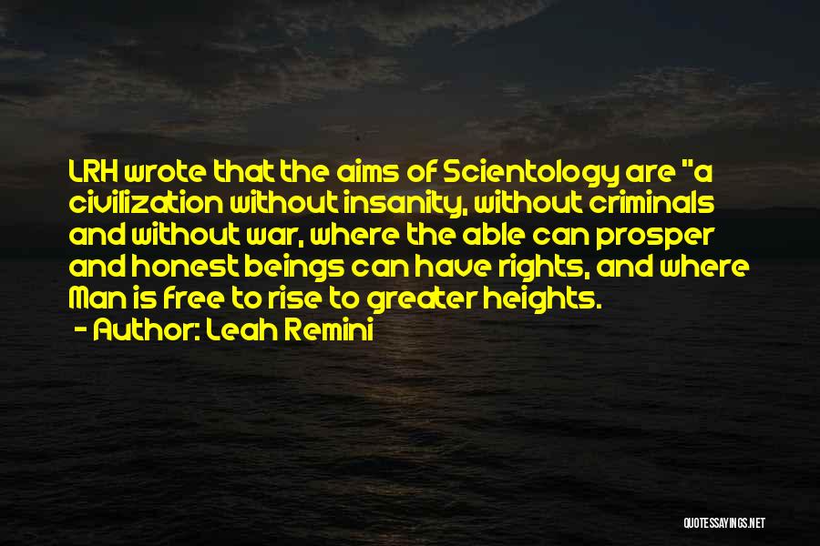 Insanity And War Quotes By Leah Remini