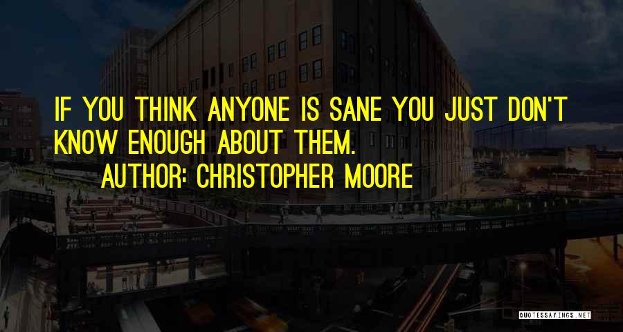 Insanity Quotes By Christopher Moore