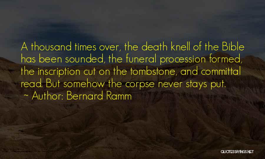Inscription Quotes By Bernard Ramm