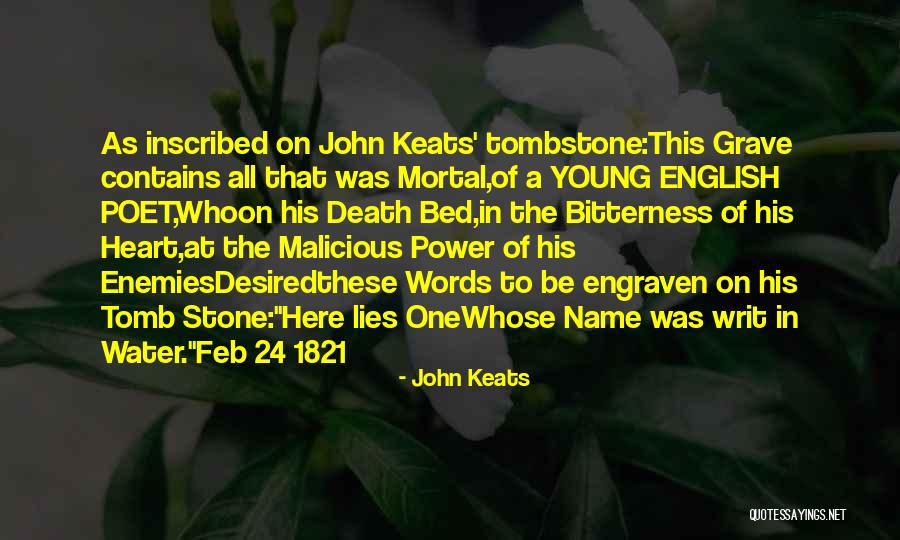 Inscription Quotes By John Keats Inscription Quotes By John Keats
