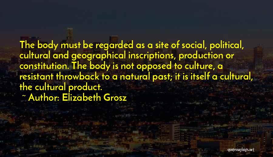 Inscriptions Quotes By Elizabeth Grosz