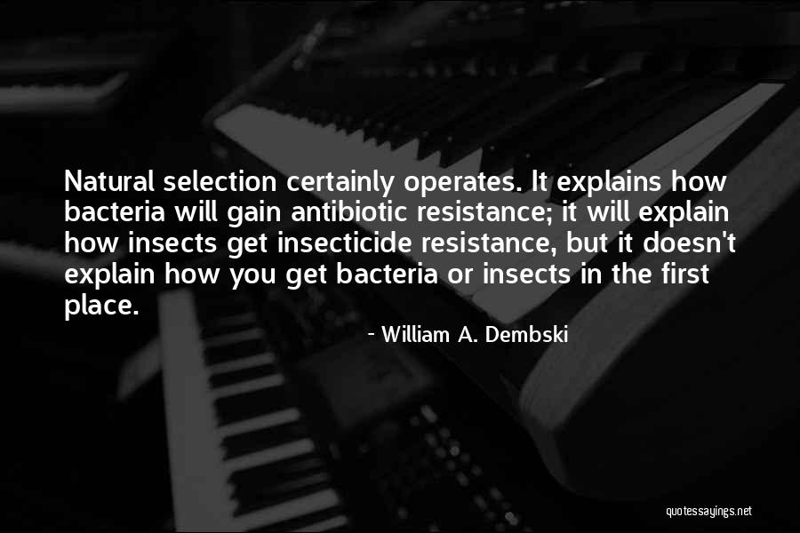 Insecticide Resistance Quotes By William A. Dembski Insecticide Resistance Quotes By William A. Dembski