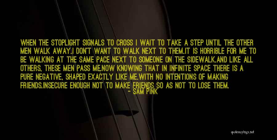 Insecure Friends Quotes By Sam Pink Insecure Friends Quotes By Sam Pink