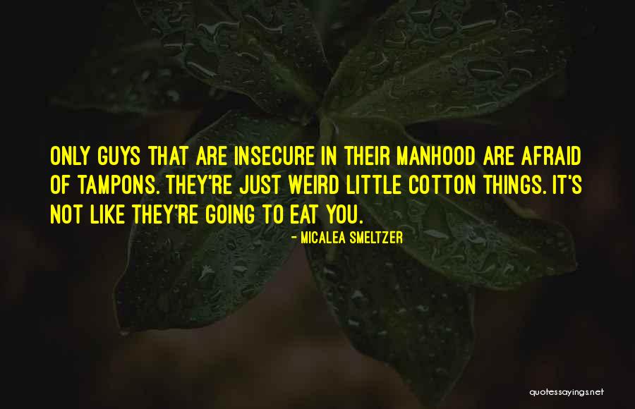 Insecure Guys Quotes By Micalea Smeltzer Insecure Guys Quotes By Micalea Smeltzer