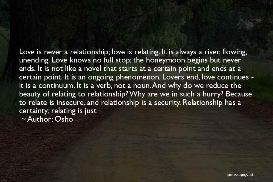 Insecure Love Quotes By Osho