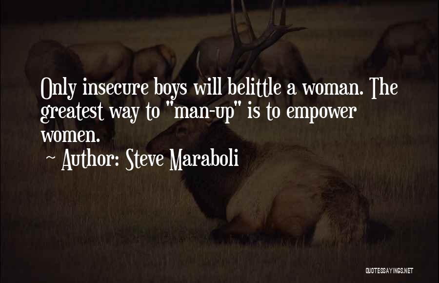 Insecure Man Quotes By Steve Maraboli