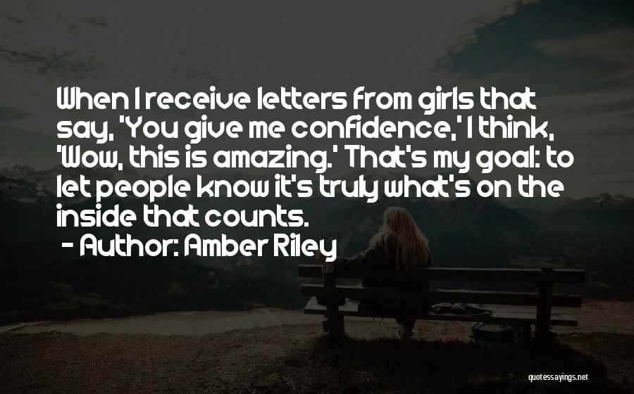 Inside Counts Quotes By Amber Riley
