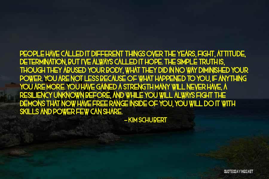 Inside Strength Quotes By Kim Schubert Inside Strength Quotes By Kim Schubert