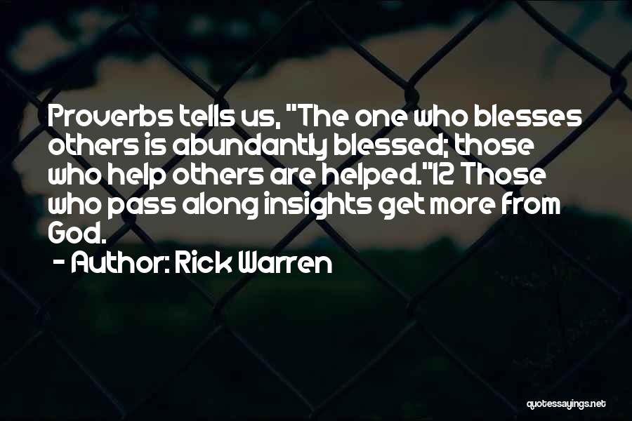Insights Quotes By Rick Warren