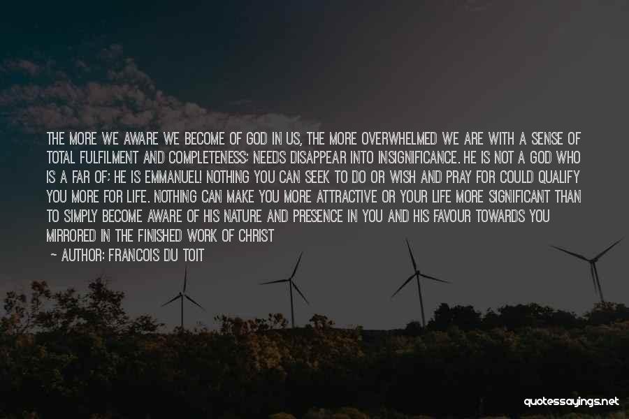 Insignificance Of Life Quotes By Francois Du Toit
