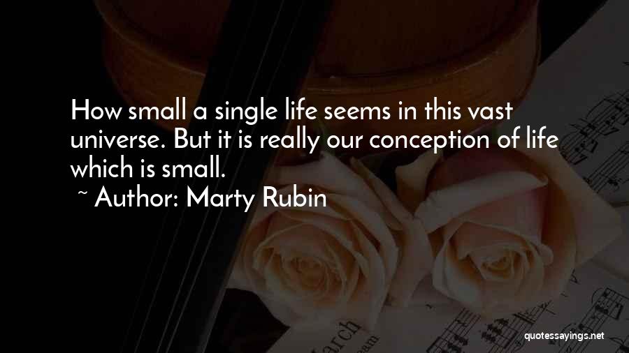 Insignificance Of Life Quotes By Marty Rubin