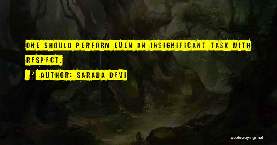 Insignificant Quotes By Sarada Devi