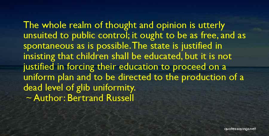 Insisting On Quotes By Bertrand Russell