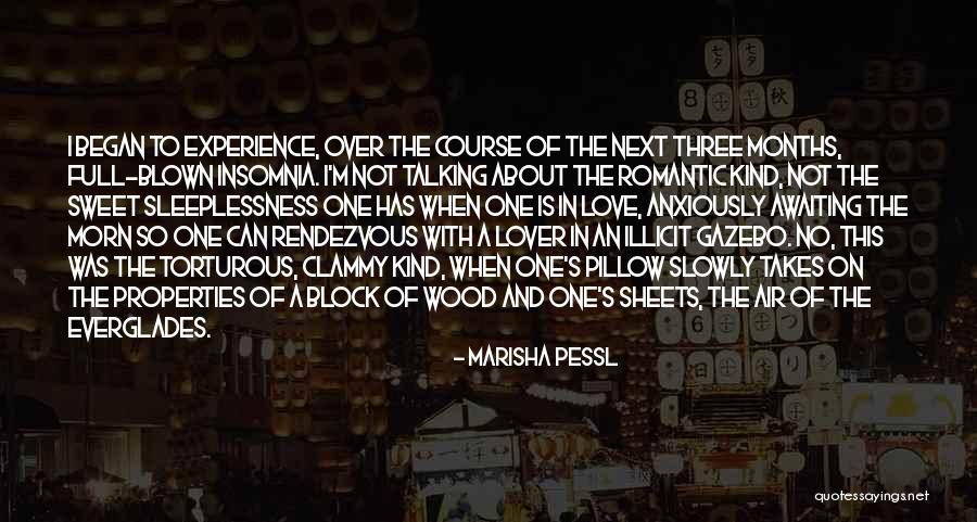 Insomnia And Love Quotes By Marisha Pessl Insomnia And Love Quotes By Marisha Pessl