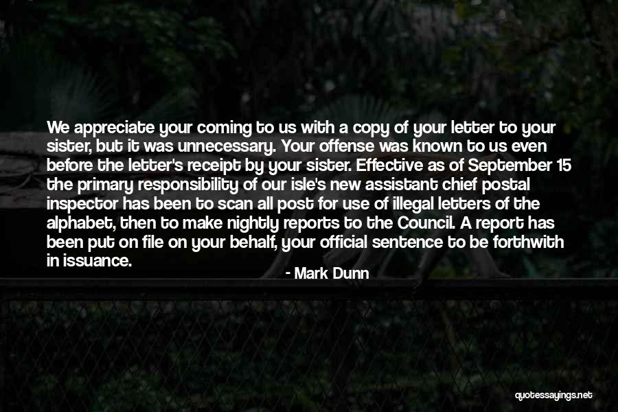 Inspector Quotes By Mark Dunn Inspector Quotes By Mark Dunn