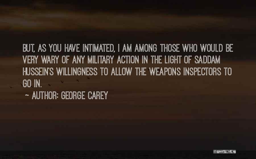 Inspectors Quotes By George Carey