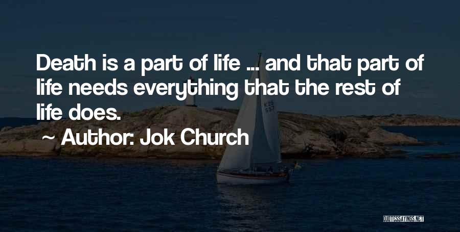 Inspiration And Motivation Of Life Quotes By Jok Church