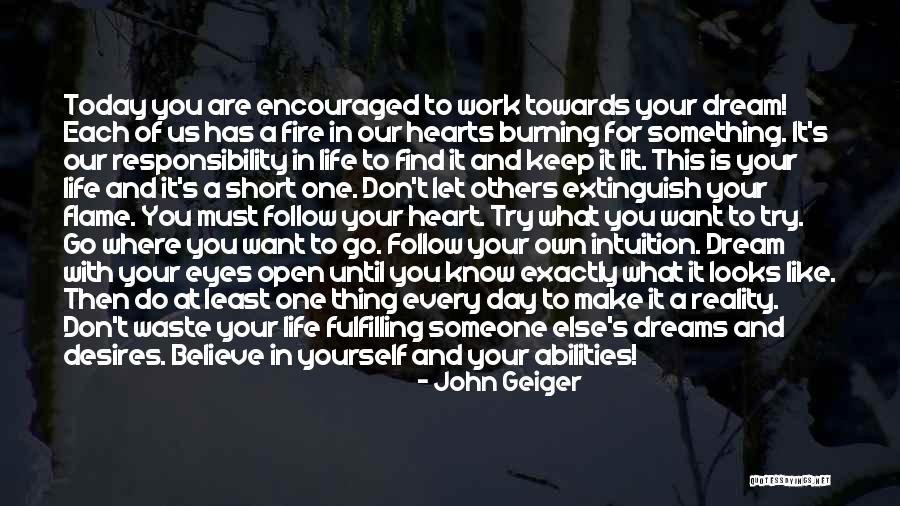 Inspiration At Work Quotes By John Geiger