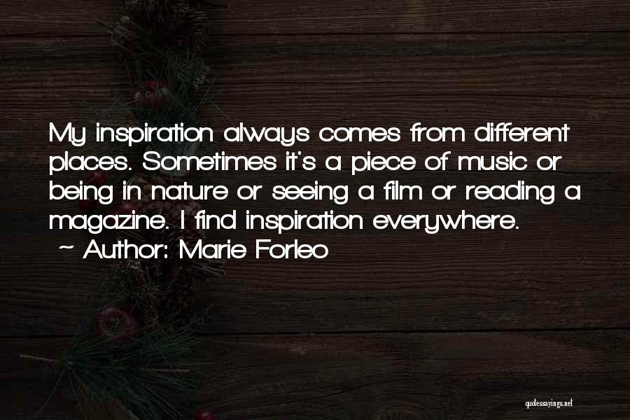 Inspiration Comes Quotes By Marie Forleo