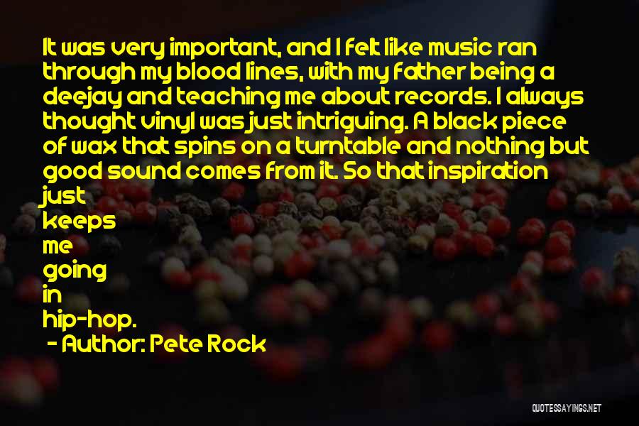 Inspiration Comes Quotes By Pete Rock