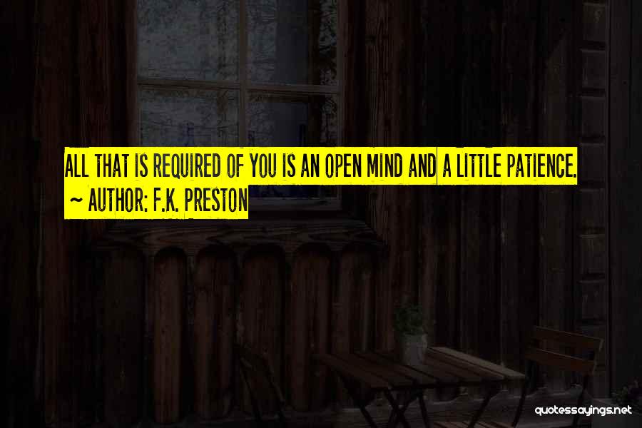 Inspiration Fiction Quotes By F.K. Preston