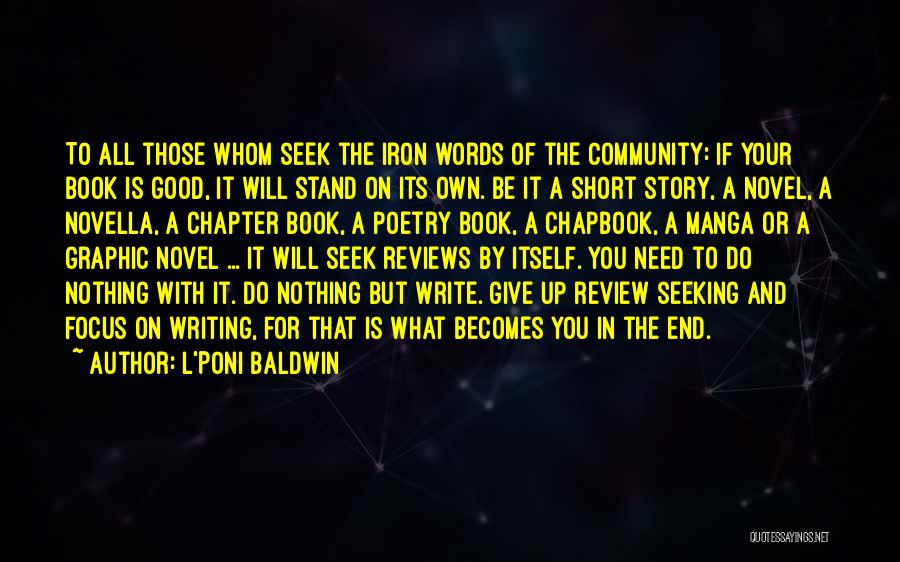 Inspiration For Writing Quotes By L'Poni Baldwin