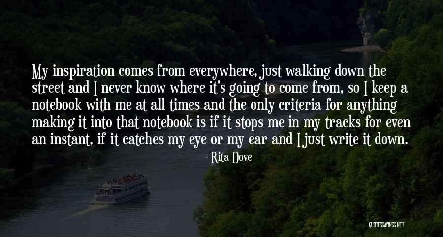 Inspiration Is Everywhere Quotes By Rita Dove Inspiration Is Everywhere Quotes By Rita Dove