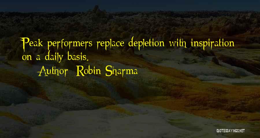 Inspiration Peak Quotes By Robin Sharma