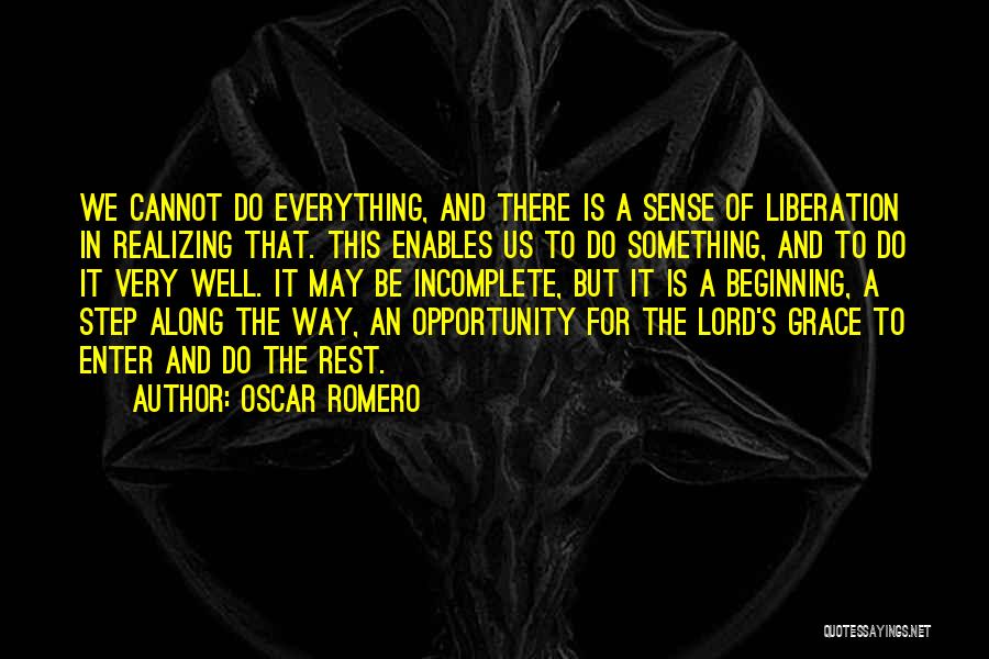 Inspiration To Do Something Quotes By Oscar Romero