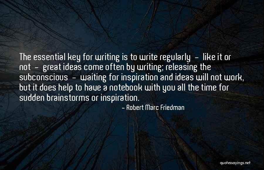 Inspiration To Write Quotes By Robert Marc Friedman Inspiration To Write Quotes By Robert Marc Friedman