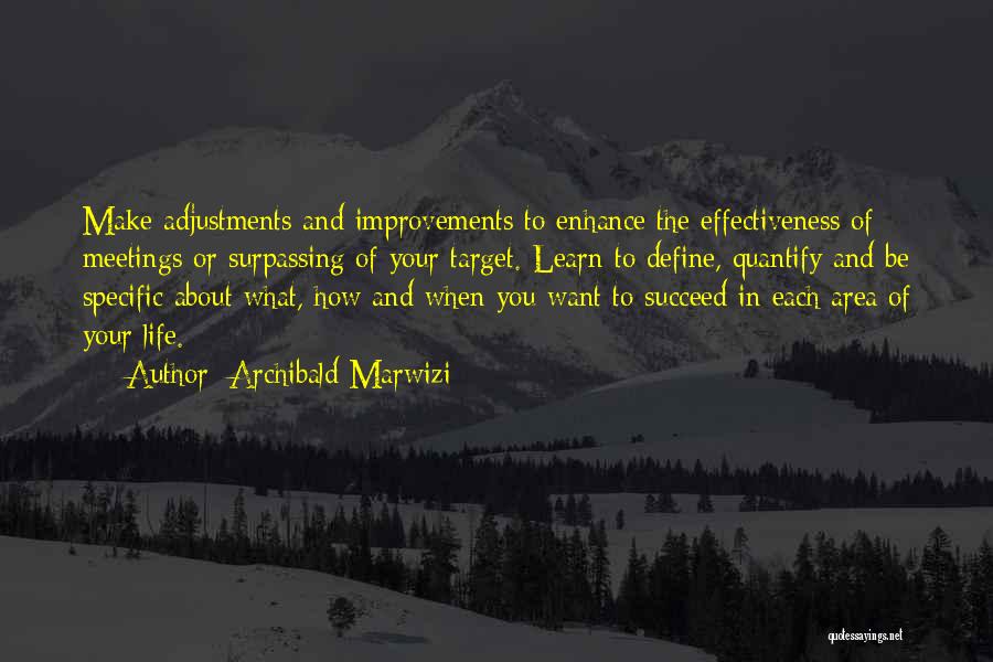 Inspirational About Success Quotes By Archibald Marwizi
