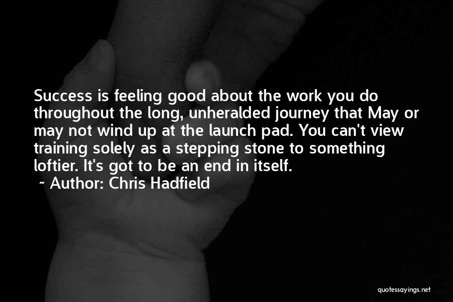 Inspirational About Work Quotes By Chris Hadfield