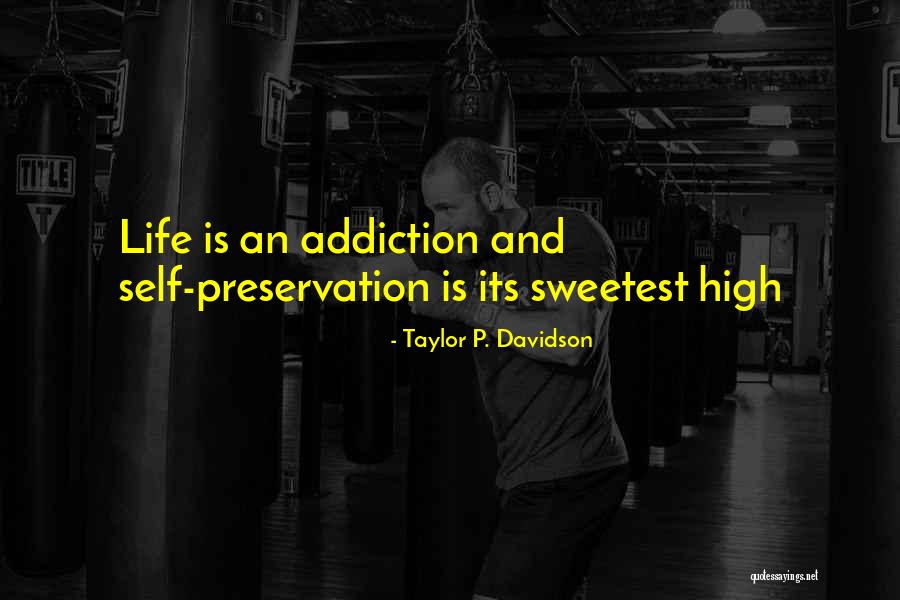 Inspirational Addiction Quotes By Taylor P. Davidson