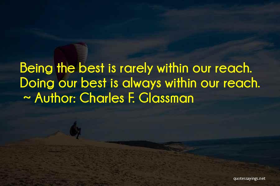 Inspirational Books Of Quotes By Charles F. Glassman