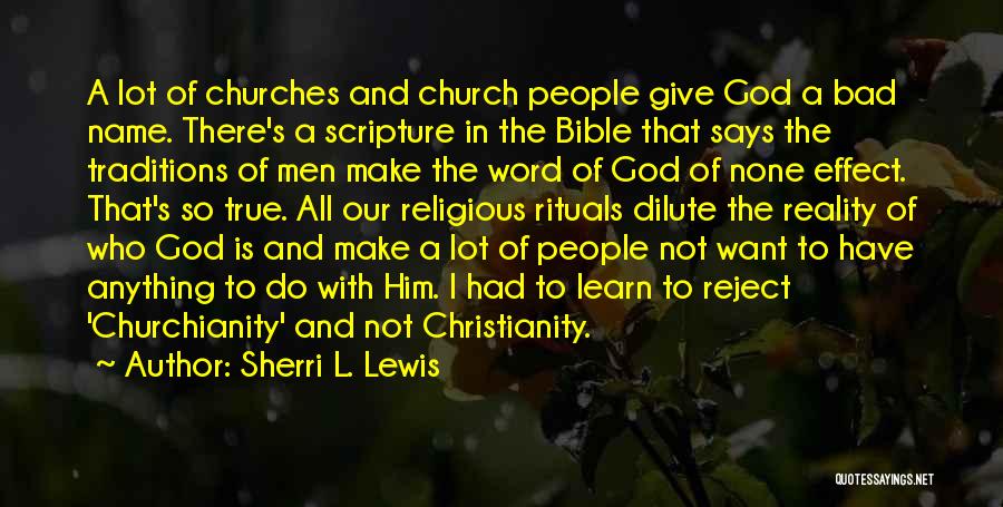 Inspirational Church Quotes By Sherri L. Lewis