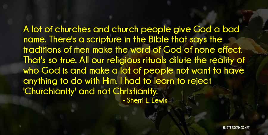 Inspirational Church Quotes By Sherri L. Lewis