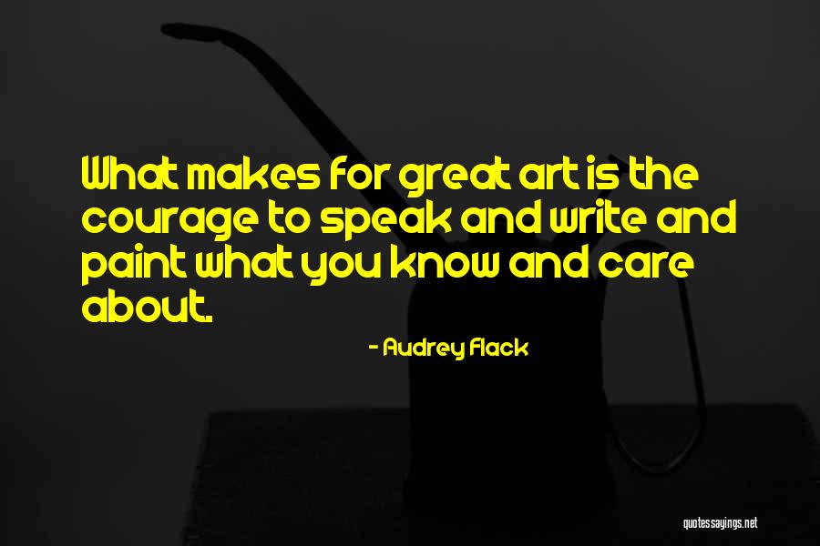 Inspirational Creativity Quotes By Audrey Flack Inspirational Creativity Quotes By Audrey Flack